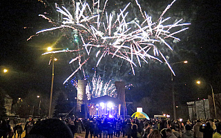 Powitali nowy rok na placu Dunikowskiego